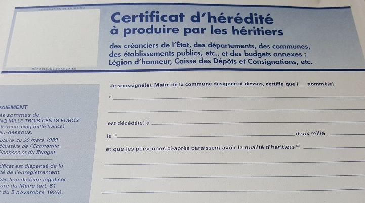 Le certificat d'hérédité : un document indispensable pour hériter ?