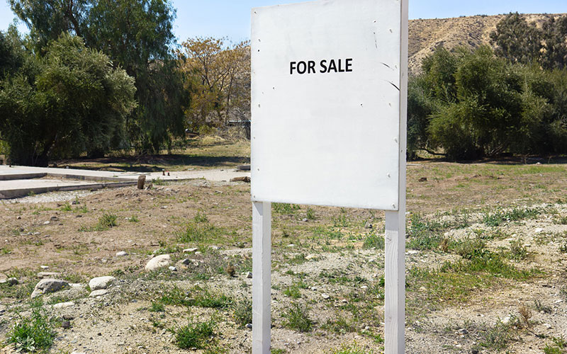 terrain non utilisé à vendre